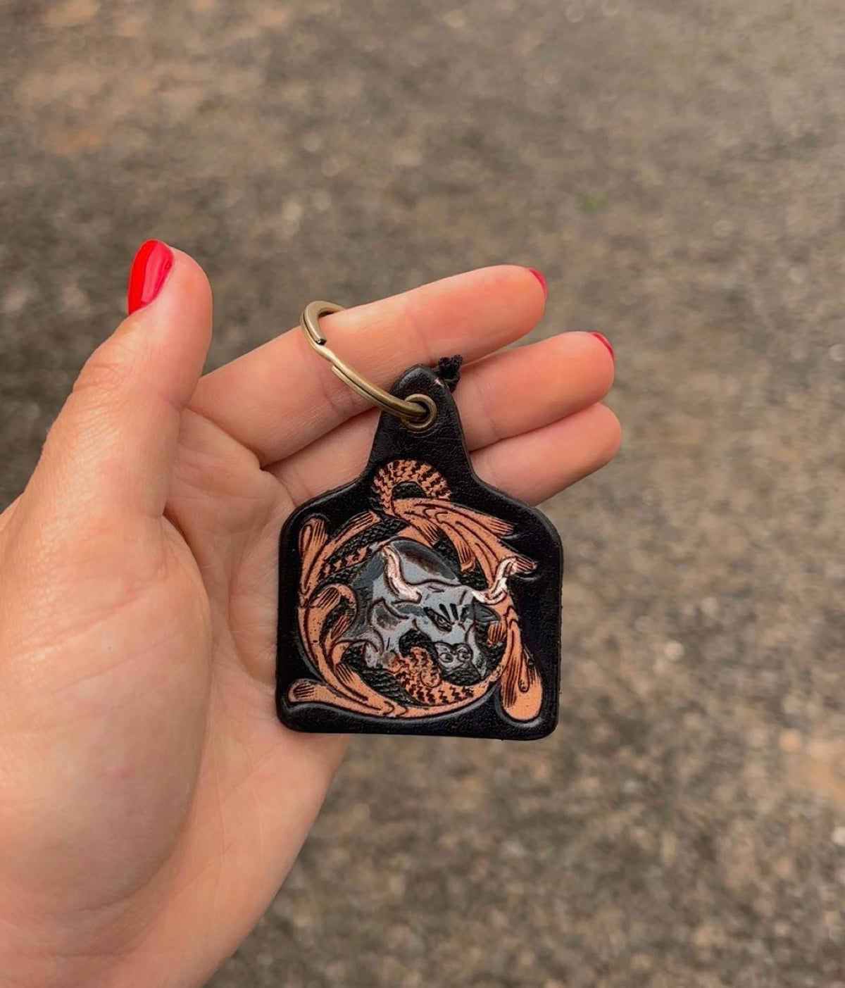 black bull keychain