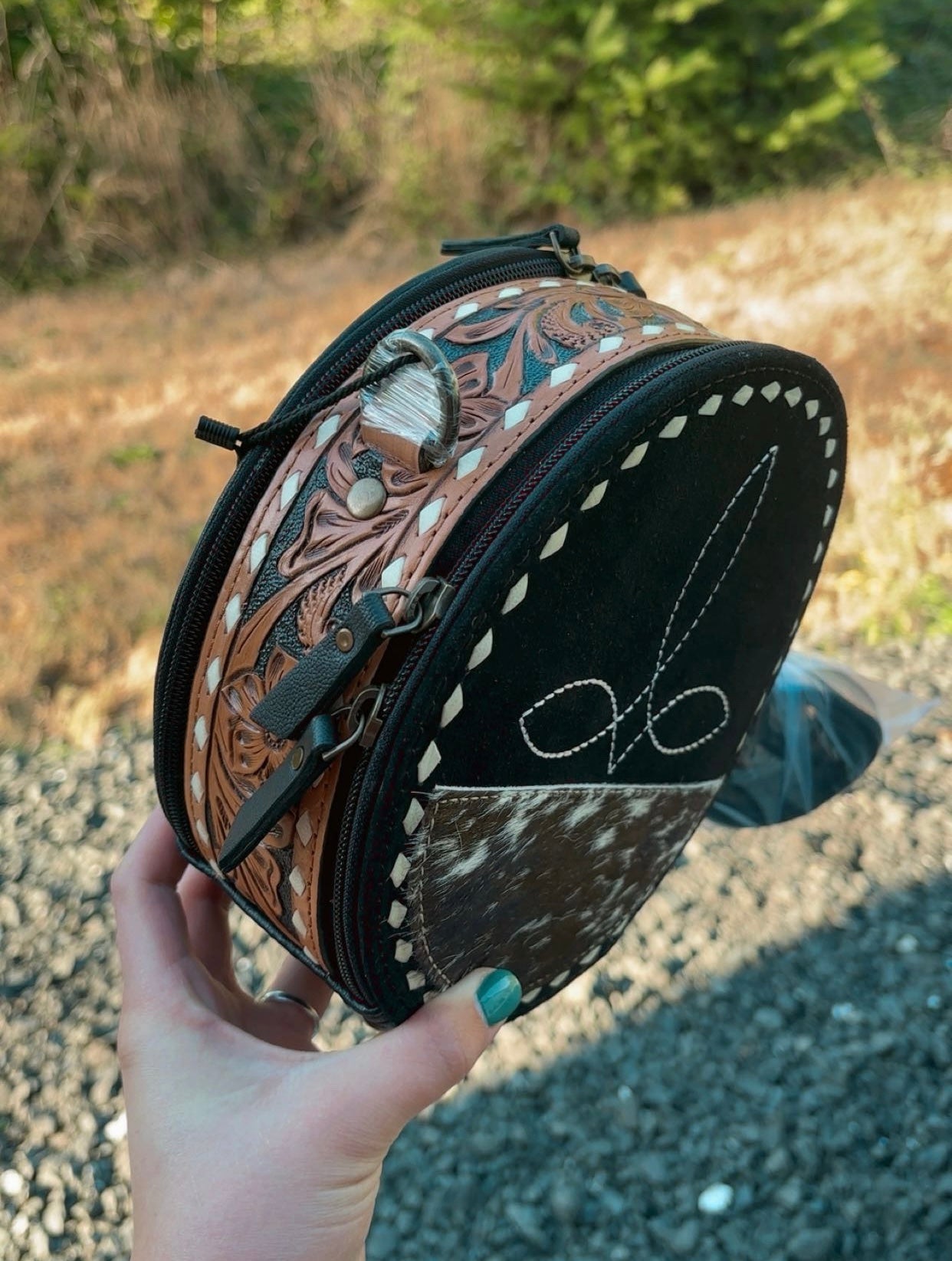 Black Bootstich Canteen Bag