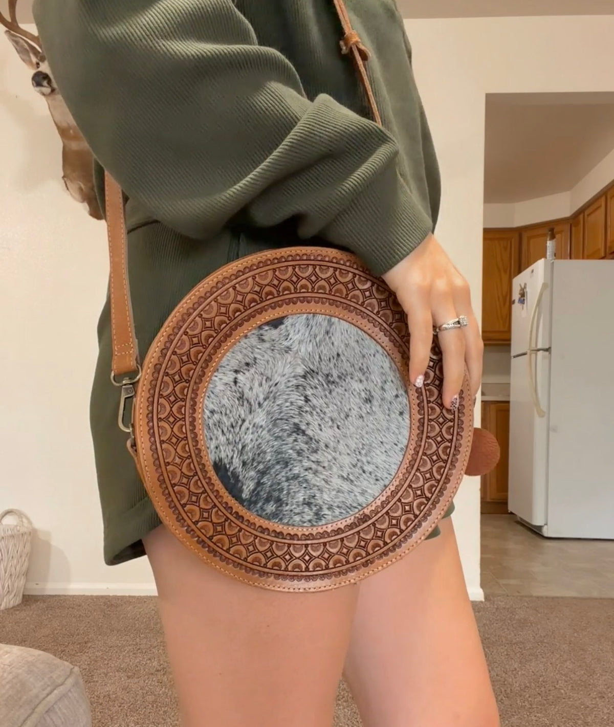 Cowhide Darlin' Canteen Purse